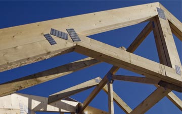 Old Woodhall roof trusses for new builds and additions